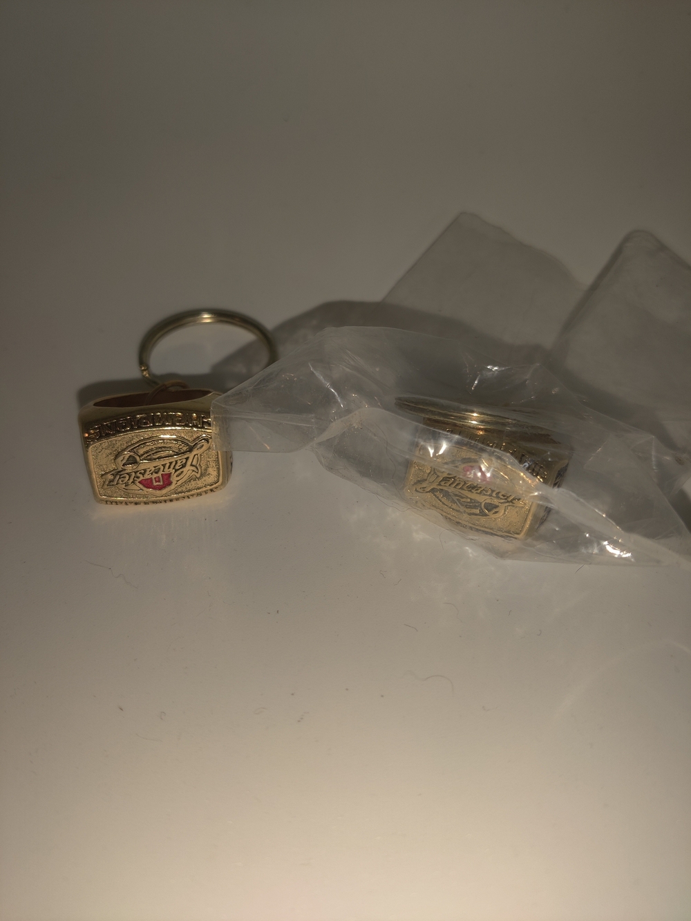 Pair of Vintage 2006 Atlantic Champions Lancaster Barnstormers Keychain Ring